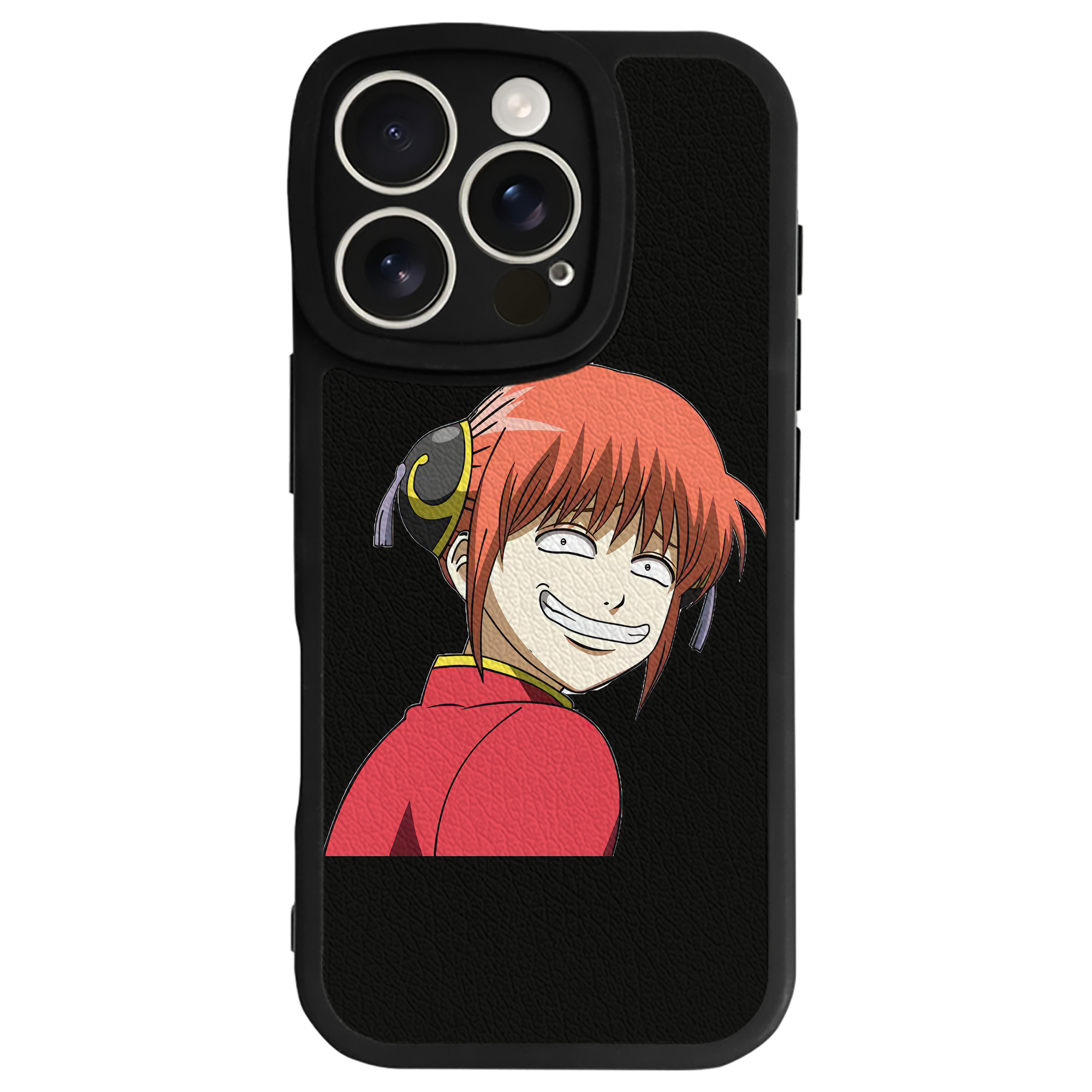 （画像用） ぎんたま 坂田銀時（さかたぎんとき） 神楽 志村新八（しむら しんぱち） GINTAMA Sakata Gintoki Kagura Shimura Shinpachi 【iPhone 16シリーズ対応】シリコンスマホケース（レザー調） 材質：シリコン
